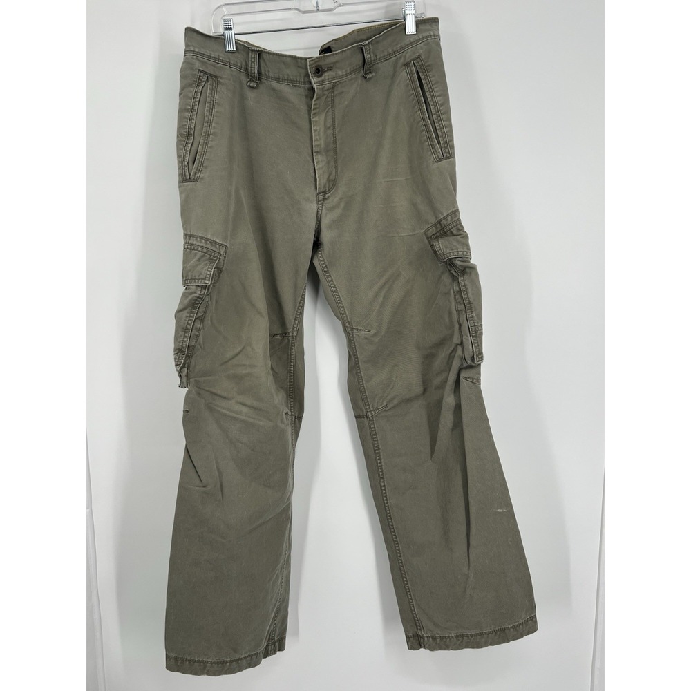 Old‎ Navy Surplus Pants Mens 36x32 Green Cargo Pocket Baggy Utility Military